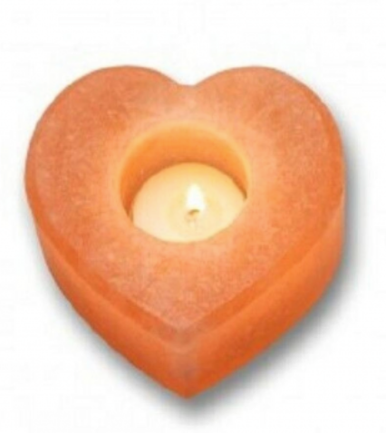 شمعدان القلب من ملح الهملايا
