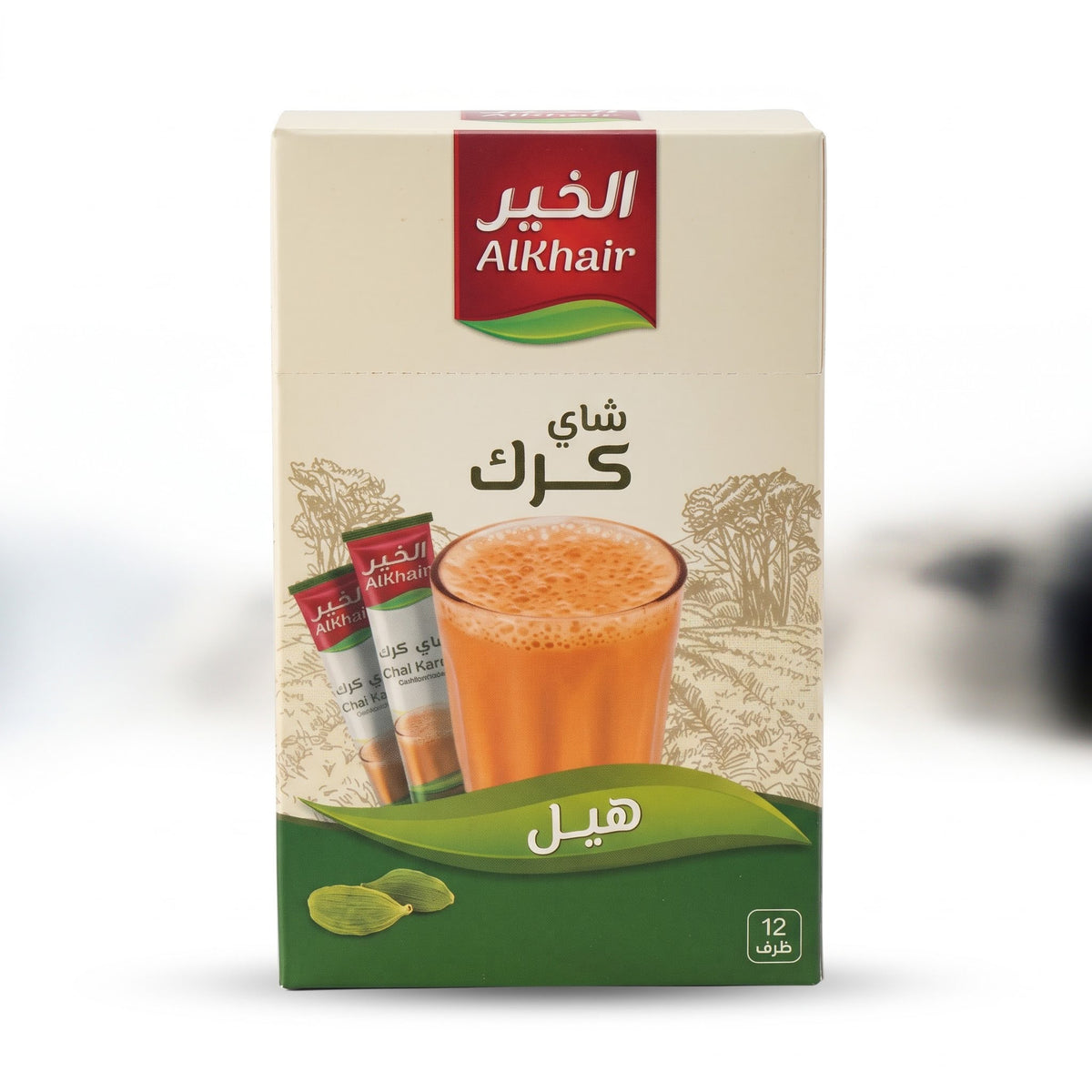 شاي كرك بالهيل 12 ظرف -الخير